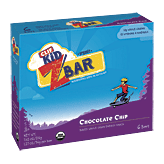 Clif Kid Z Bar organic chocolate chip baked whole grain energy snack, 6 bars Left Picture